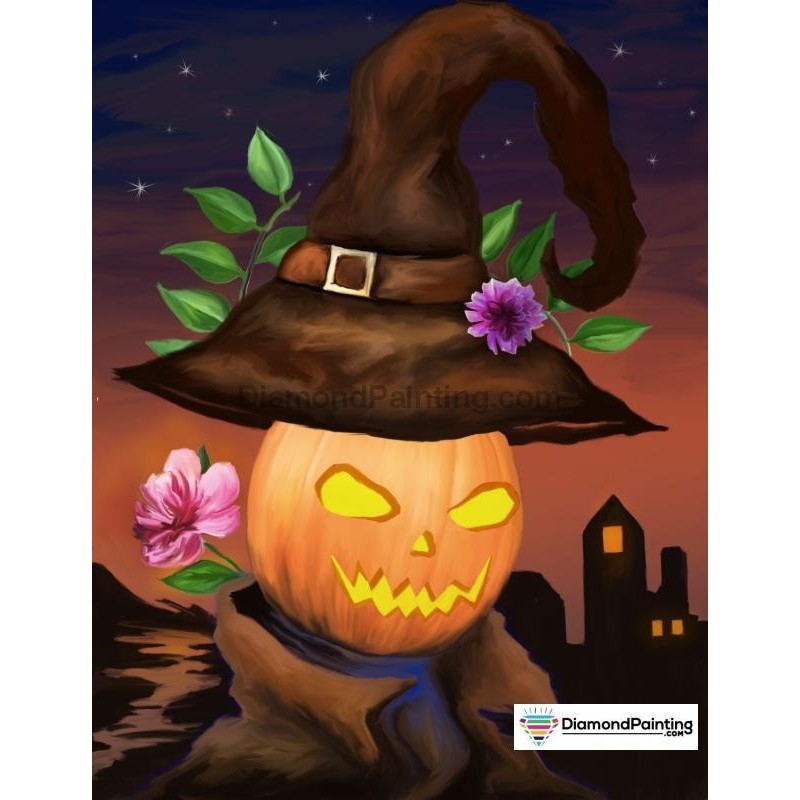 Pumpkin Witch Hat Ha...