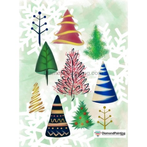 Christmas Tree Party Diamond Painting Kit
