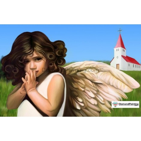 Ships From USA -  Country Angel 40x50cm