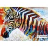 Rainbow Zebra Diamond Painting Kit