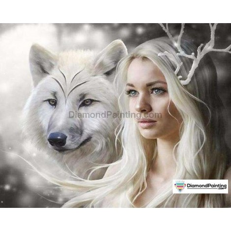 Wolf Princess Diamond Painting Kit