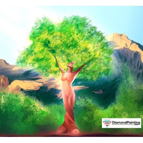 Ships From USA - Eternal Tree 40x40cm