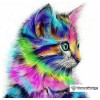 Kitty Rainbow Diamond Painting Kit