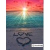 Love Beach Sunset Diamond Painting Kit