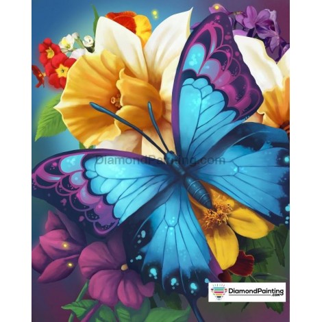 Happy Butterfly Diamond Painting Kit