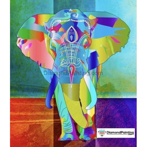 Abstract Elephant DIY Diamond Painting Kit