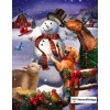 Snowman on the Farm Diamond Painting Kit