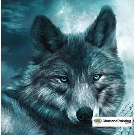 Black Wolf 5D DIY Diamond Painting Kit