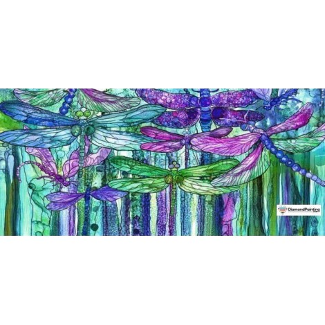 Abstract Dragonfly 5D Diamond Art Kit