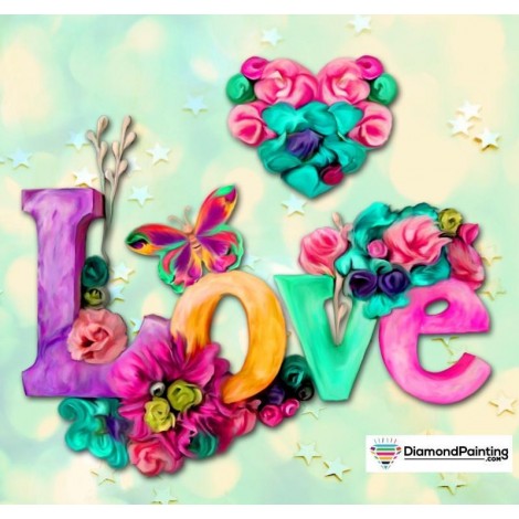 Ships From USA -  Love Everywhere 40x40cm