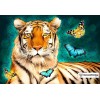 Tiger With Butterflies Diamond Painting Kit