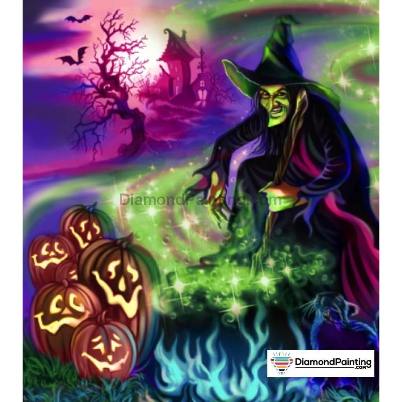 Halloween Witch Diam...