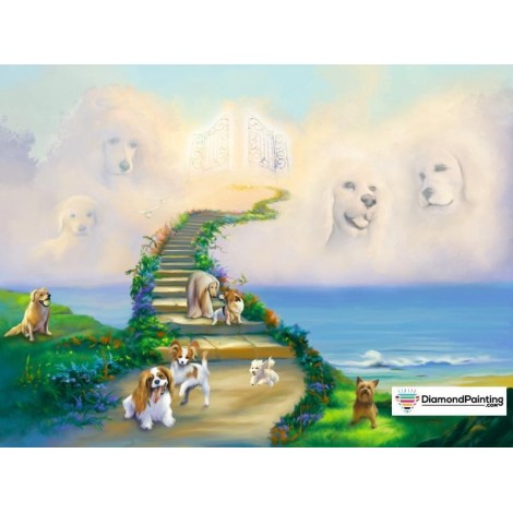 All Dogs Go To Heaven Diamond Painting Kit