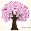 Breast Cancer Awareness Healing Tree Painting With Diamonds Kit