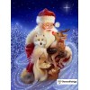 Santa Magic With Animals Christmas Diamond Painting Kit