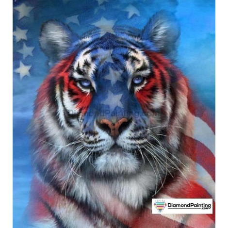 Ships From USA - USA Tiger 20x30cm