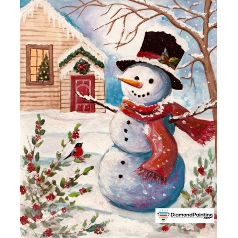 Free - First Snowman Christmas Diamond Painting Kit