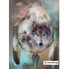Diamond Wolf Dream Catcher - 1 Cent Plus Shipping - Complete DIY Diamond Painting Kit