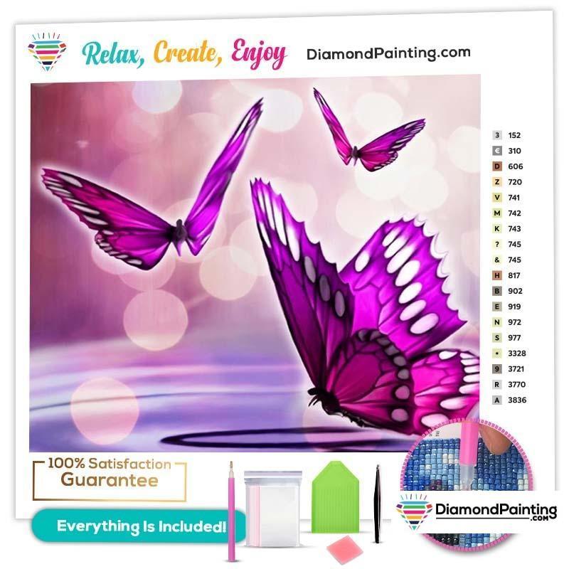 Purple Butterfly Kis...
