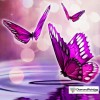 Purple Butterfly Kisses Diamond Painting Kit
