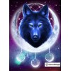 Black Wolf Dreams Diamond Painting Kit